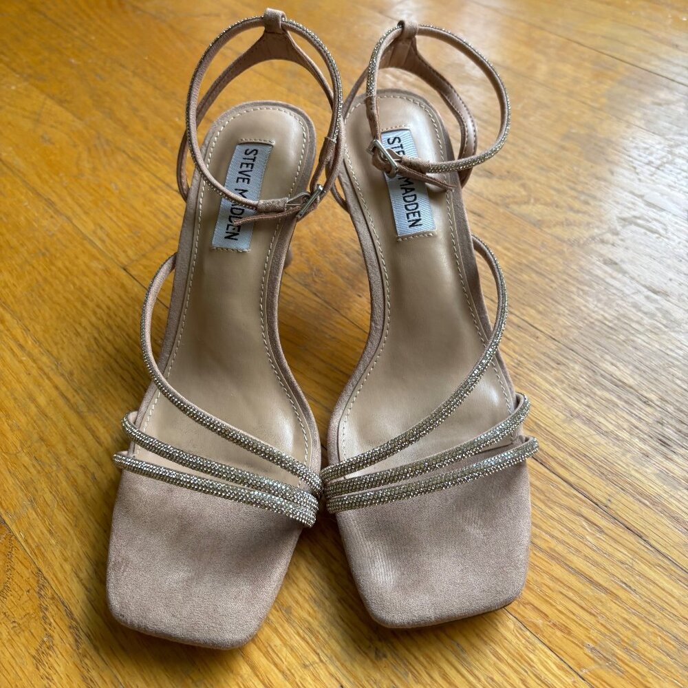 Steve Madden Strappy Sparkly Heel - Size 6.5 Women